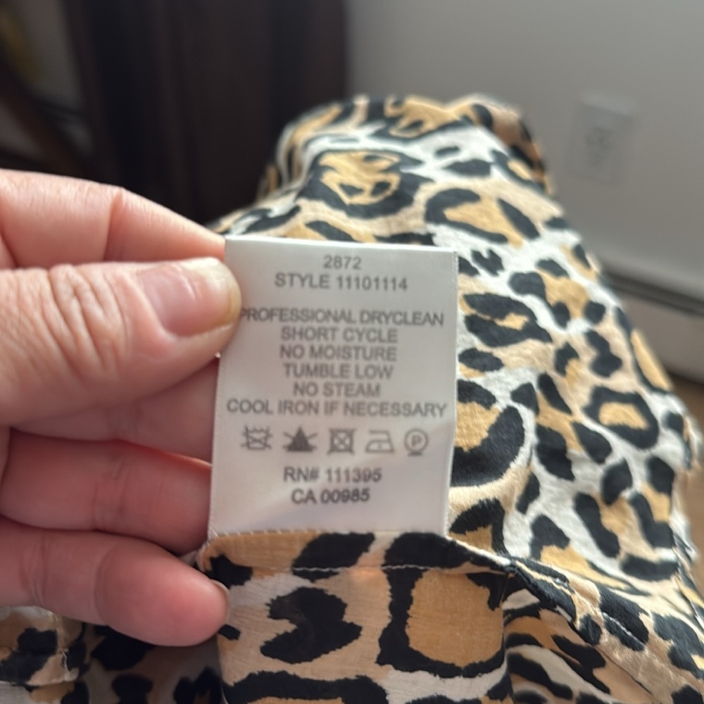 Tory Burch - Leopard Print Button-Up Shirt - Picture 8 of 8